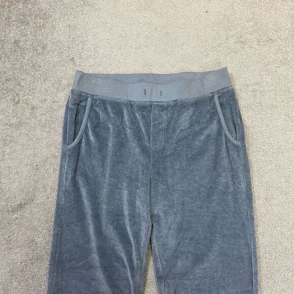 Michael Stars Womens Elastic Waist Cory Canyon Velour Pants Ash Blue Small NWOT - Picture 2 of 7